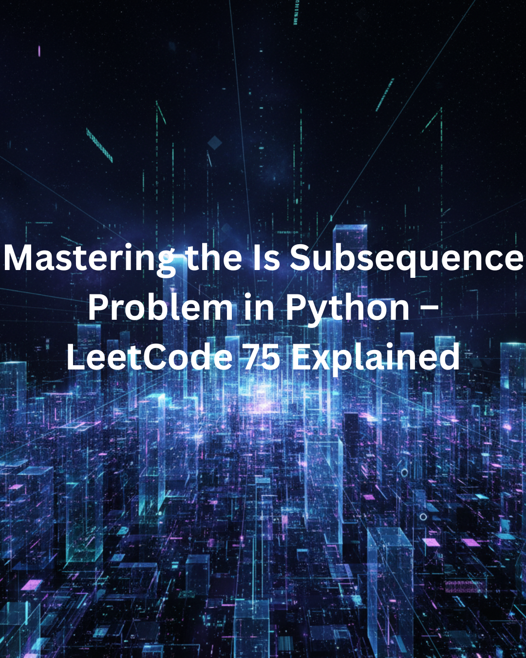 Mastering the Is Subsequence Problem in Python – LeetCode 75 Explained
