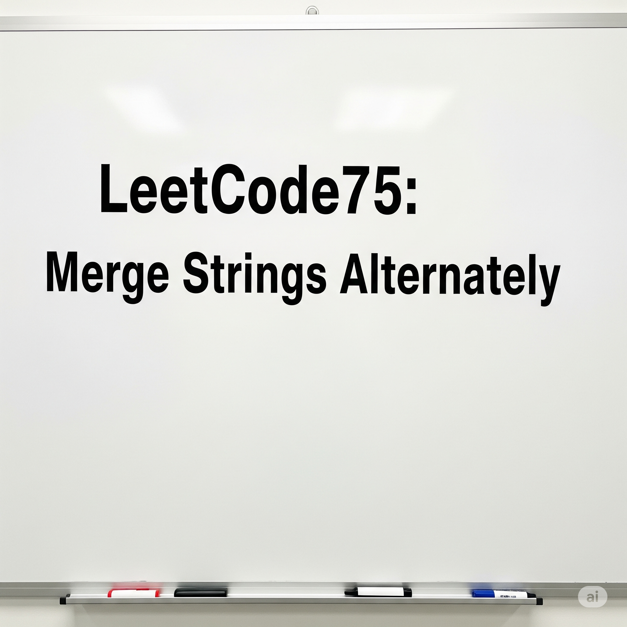 LeetCode75: Merge Strings Alternately