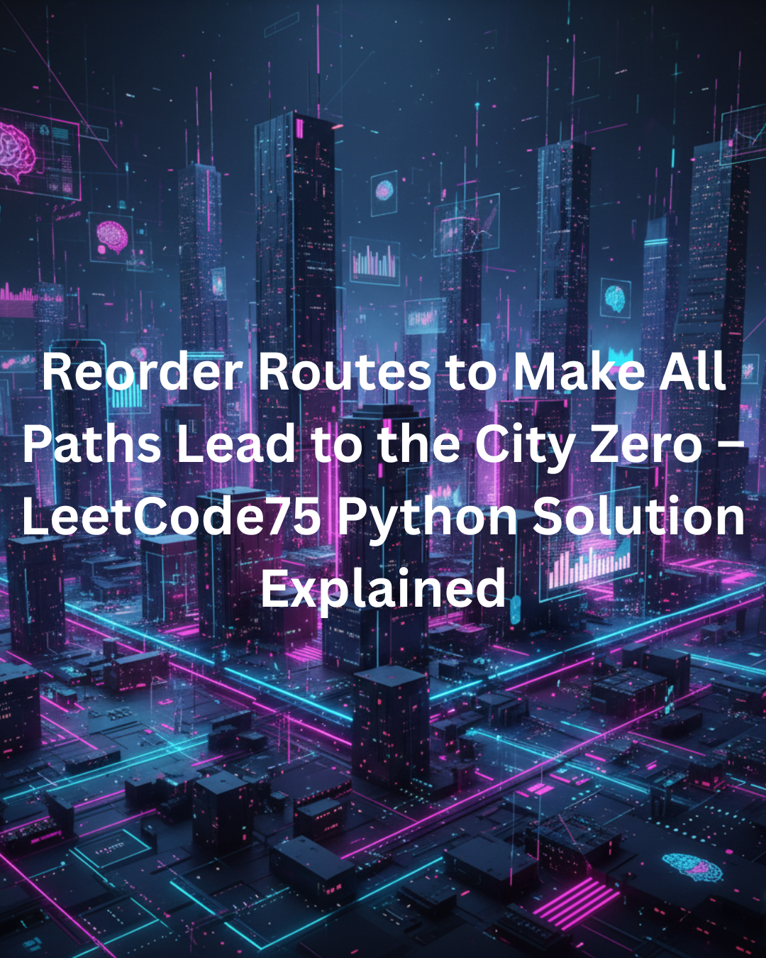 Reorder Routes to Make All Paths Lead to the City Zero - LeetCode75 Python Solution Explained