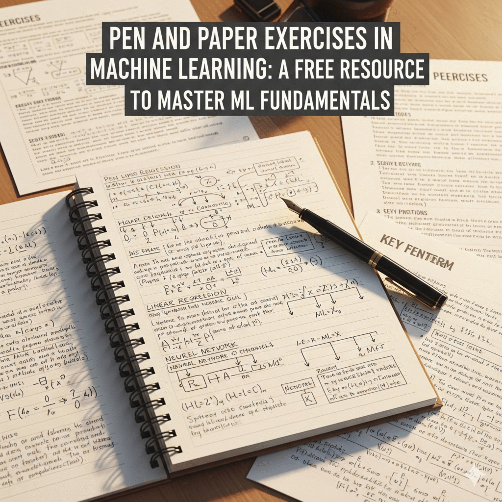 Pen and Paper Exercises in Machine Learning: A Free Resource to Master ML Fundamentals