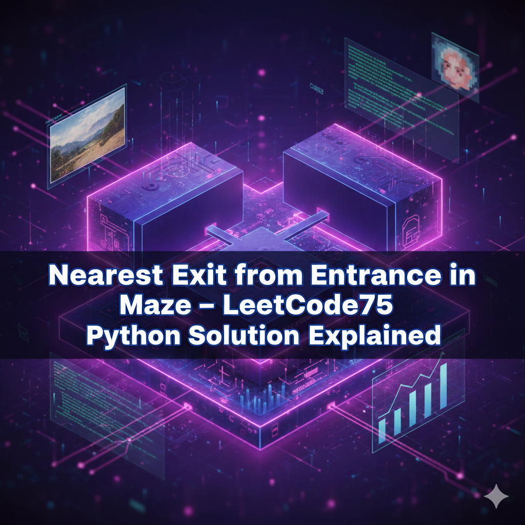 Nearest Exit from Entrance in Maze - LeetCode75 Python Solution Explained