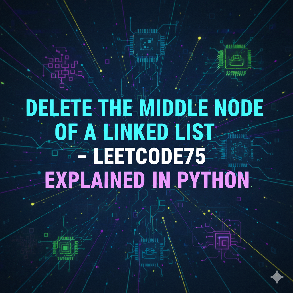 Delete the Middle Node of a Linked List – LeetCode75 Explained in Python