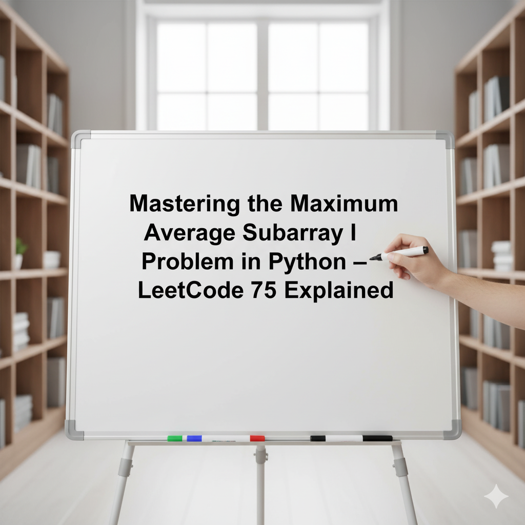 Mastering the Maximum Average Subarray I Problem in Python – LeetCode 75 Explained