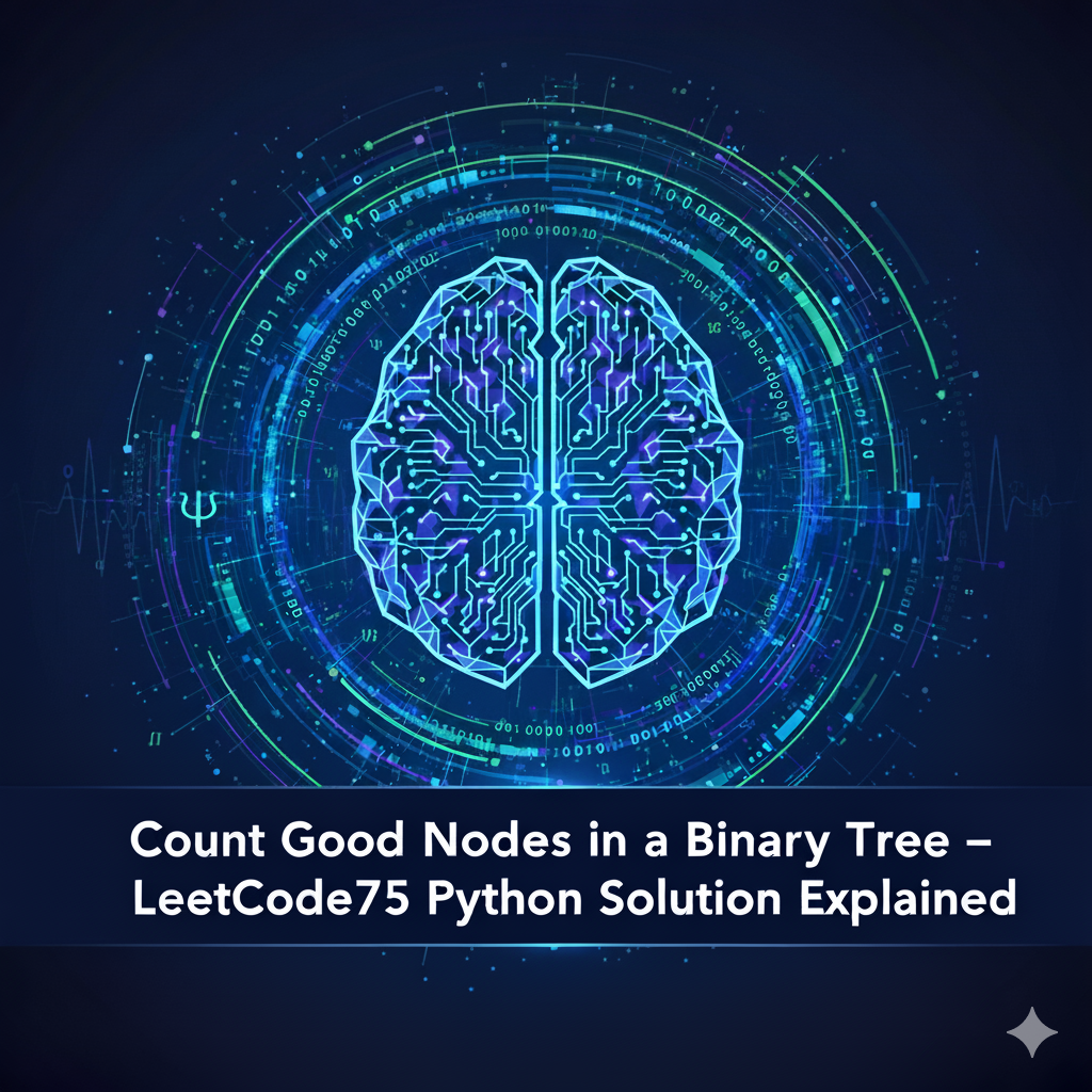 Count Good Nodes in a Binary Tree – LeetCode75 Python Solution Explained