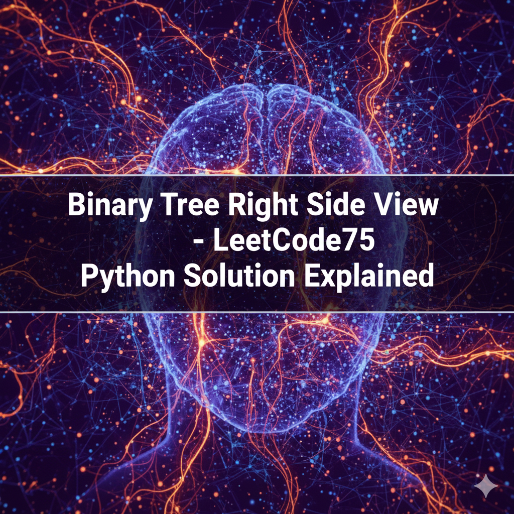 Binary Tree Right Side View - LeetCode75 Python Solution Explained