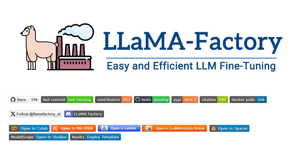 LLaMA-Factory: Simplifying Fine-Tuning for 100+ Large Language and Vision Models