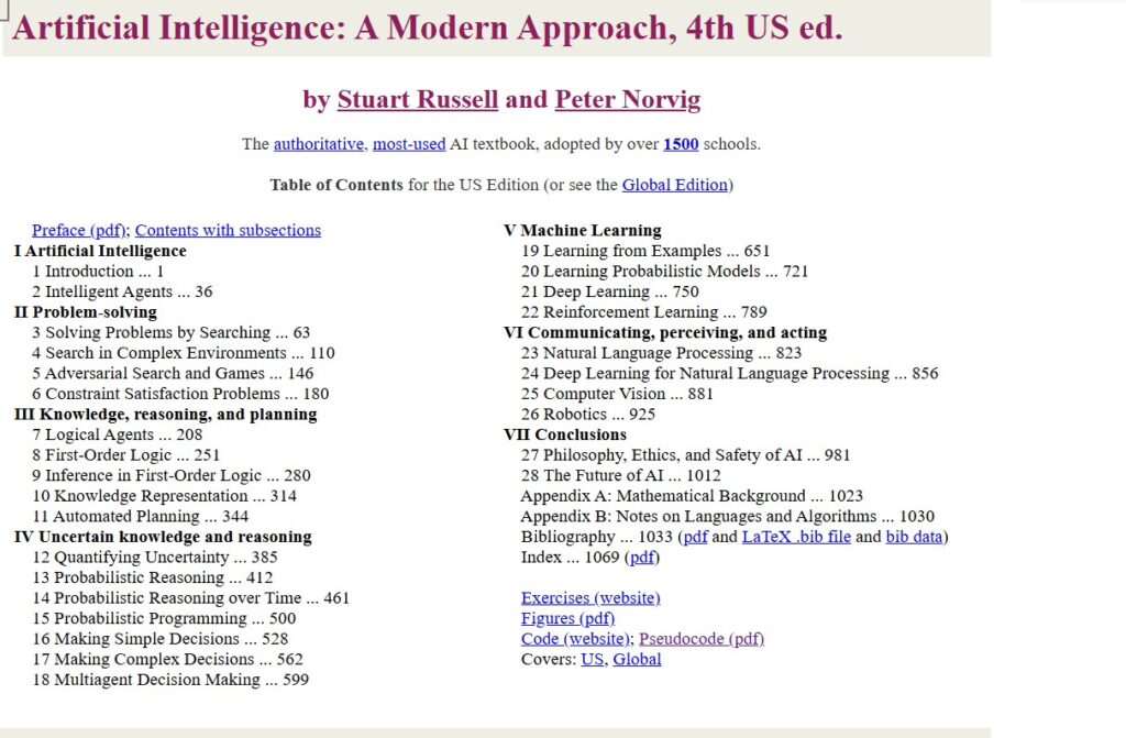 Artificial Intelligence: A Modern Approach — The Ultimate Guide to Learning AI by Stuart Russell and Peter Norvig