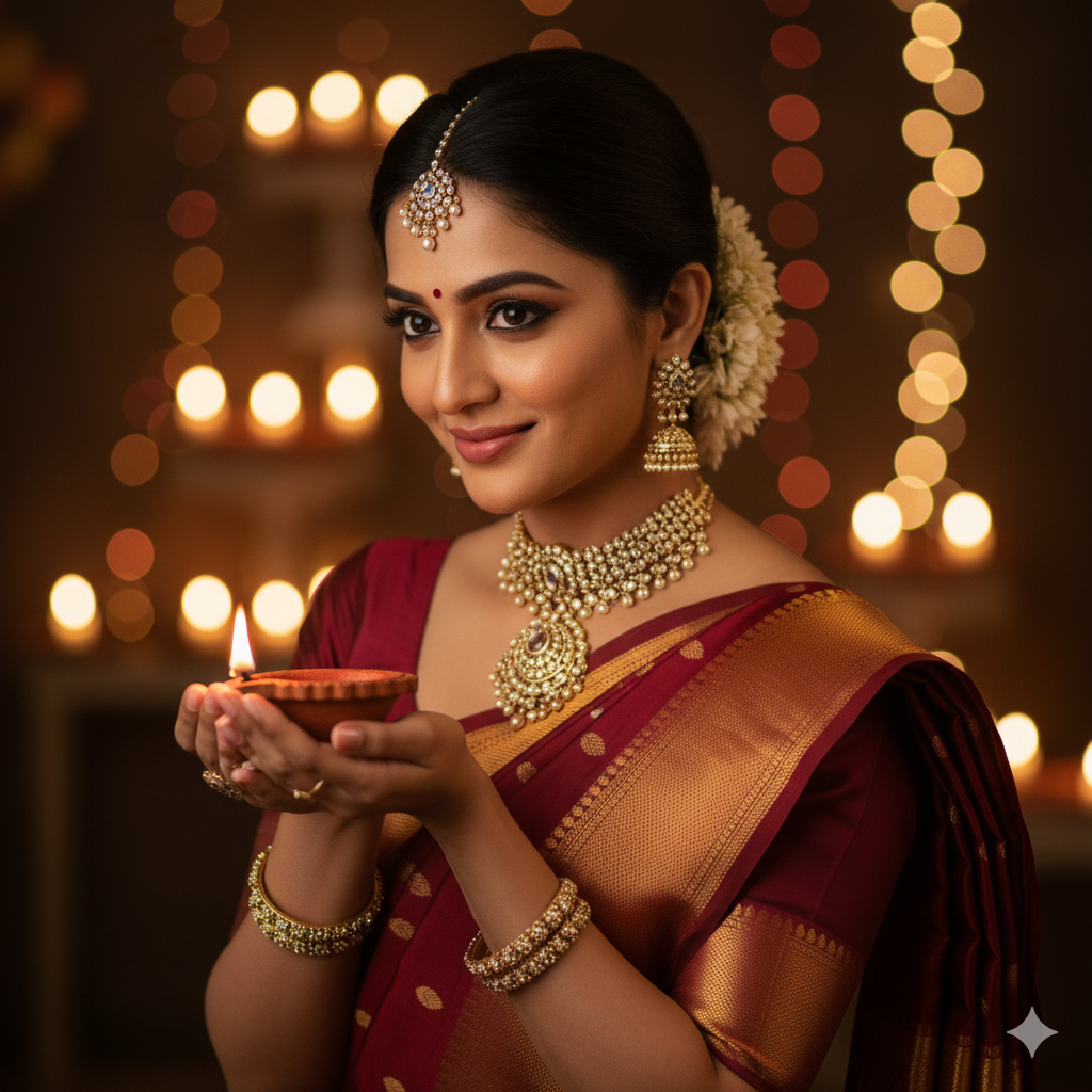 Regal Diwali portrait