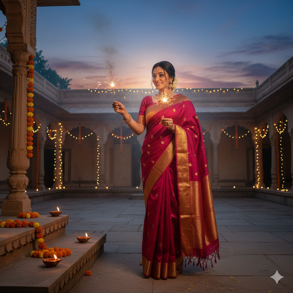 Retro festive glamour