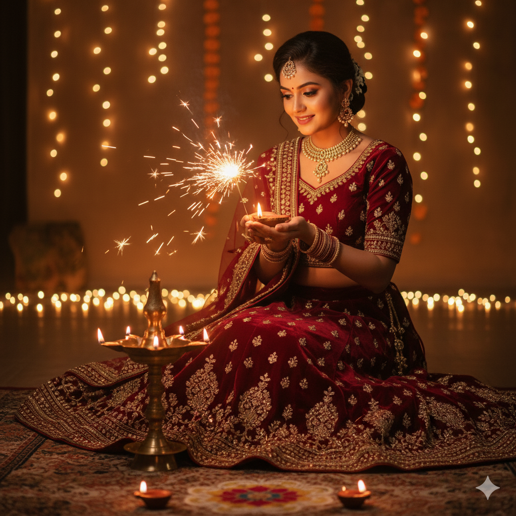 Golden tone festive shot