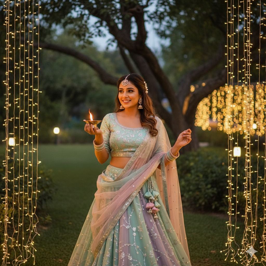 Dreamy Diwali portrait