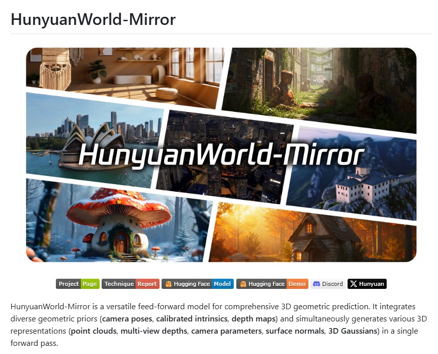 HunyuanWorld-Mirror: Tencent’s Breakthrough in Universal 3D Reconstruction