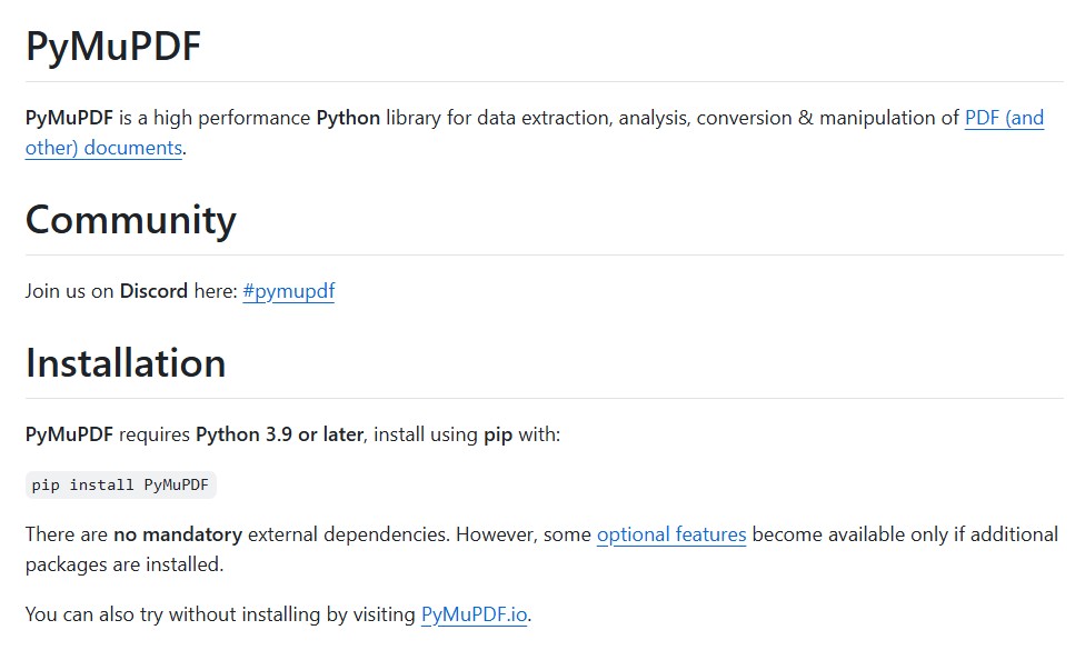 PyMuPDF: The Ultimate Python Library for High-Performance PDF Processing