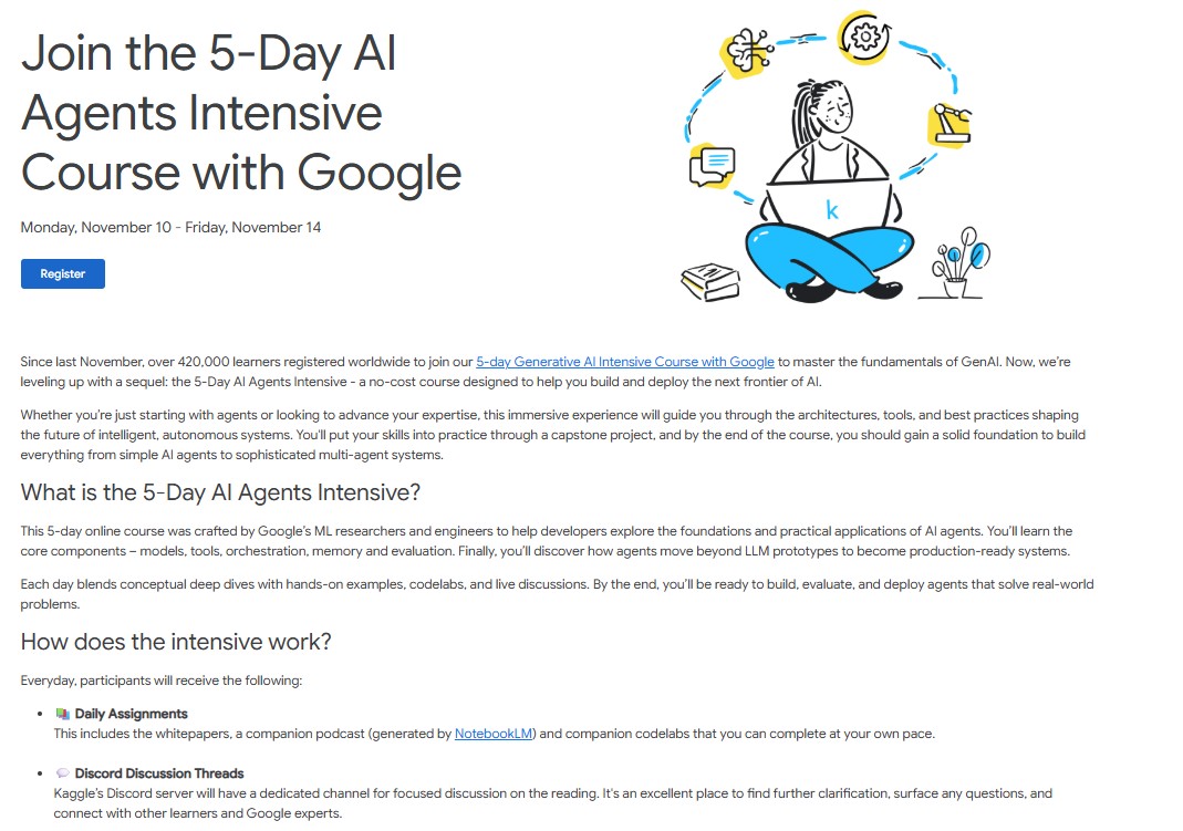 Join the 5-Day AI Agents Intensive Course with Google