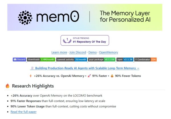 Try Powerful Mem0 AI to build Long-Term Memory for AI Agents