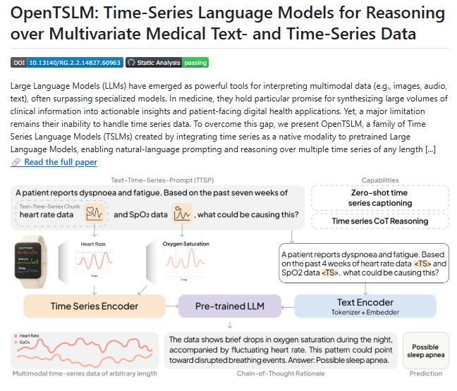 Ultimate OpenTSLM: Stanford’s Open-Source Framework Bridging LLMs and Medical Time-Series Data