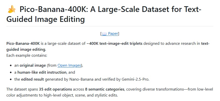 Pico-Banana-400K: The Breakthrough Dataset Advancing Text-Guided Image Editing